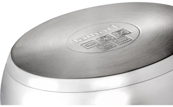 Lamart - Set pentole 8 pezzi in acciaio inox