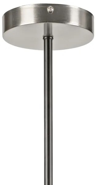 Lampadario a sospensione con supporto rigido LILOU 4xE14/5W/230V cromo opaco/fumé