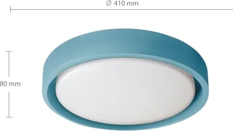 Brilagi-LED Plafoniera dimmerabile MATTEO LED/48W/230V 3000-6500K Ø 41 cm turchese + telecomando
