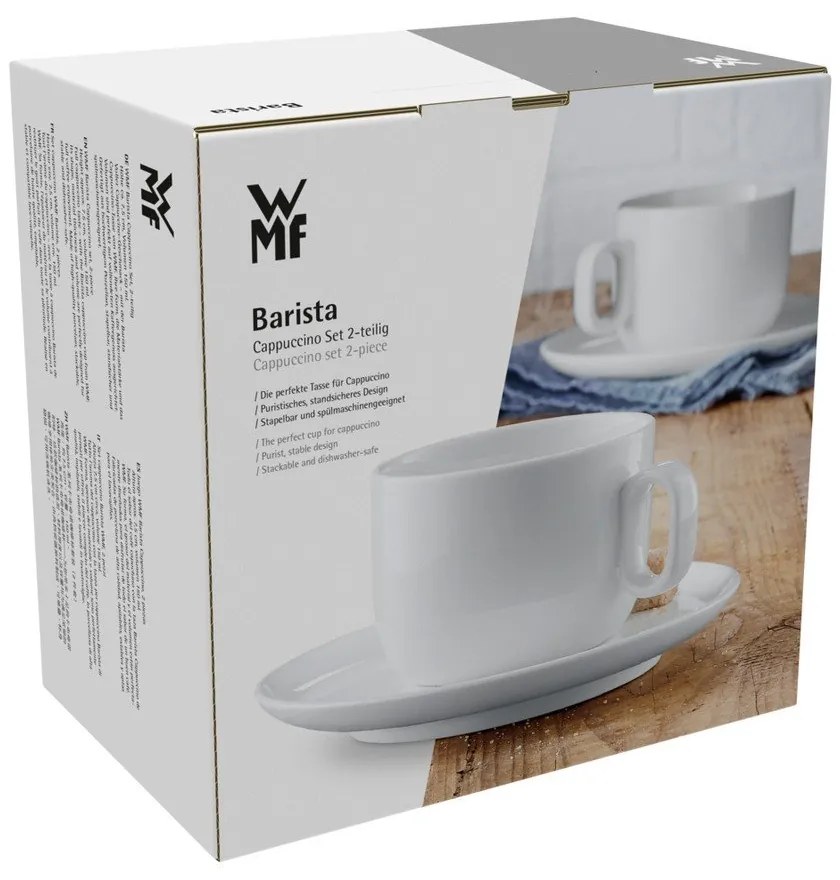 Tazze in porcellana bianca in set da 2 per cappuccino 160 ml Barista - WMF