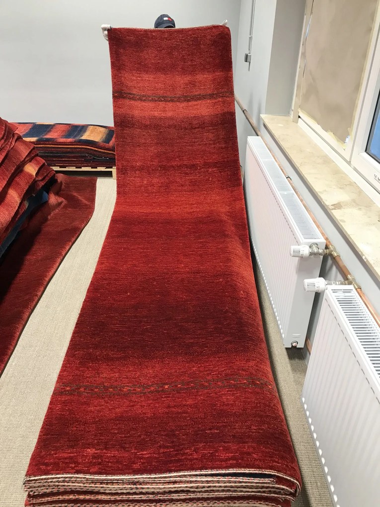 Loribaft Tappeto persiano 90x330 Rosso (Iran) Annodato A Mano