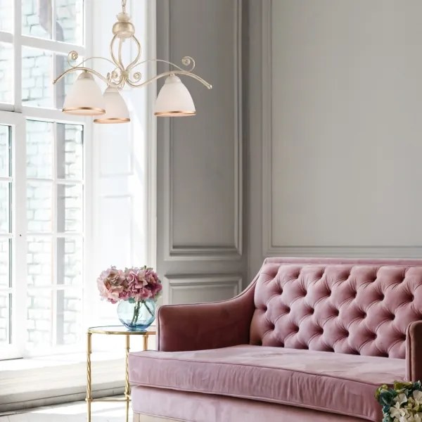 Lampadario a sospensione con catena RETRO II 3xE27/60W/230V