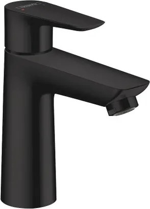 Rubinetto per lavabo Talis e nero HANSGROHE getto laminare cristallino a canna media H 16.2 cm