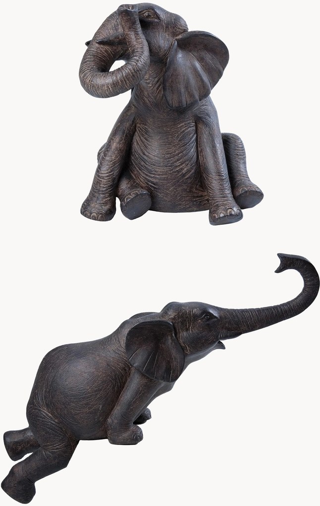 Set di 2 oggetti decorativi Elefant Zirkus
