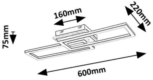 Rabalux 71393 - Plafoniera LED dimmerabile RAMIN LED/30W/230V 3000-6500K + telecomando