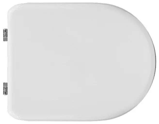Copriwater dedicato per Serie Esedra Ideal Standard in legno bianco con cerniere