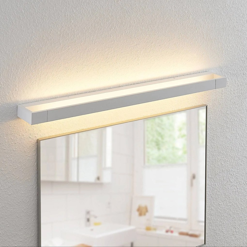 Applique da parete Jora Arcchio, Bianco / Opale, Bagno, Alluminio, Moderno, Applique