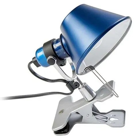 Tolomeo Micro Pinza Applique da Parete Blu - Artemide