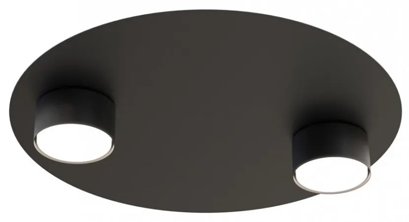 Lampada da soffitto in acciaio BOLX 2 nera 2xGX53 Colore del corpo Nero