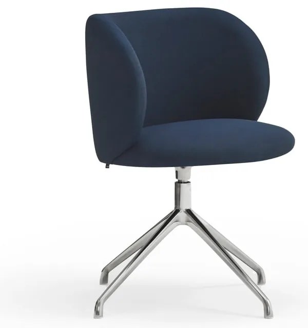 Sedia da pranzo blu scuro in imbottito Mogi – Teulat