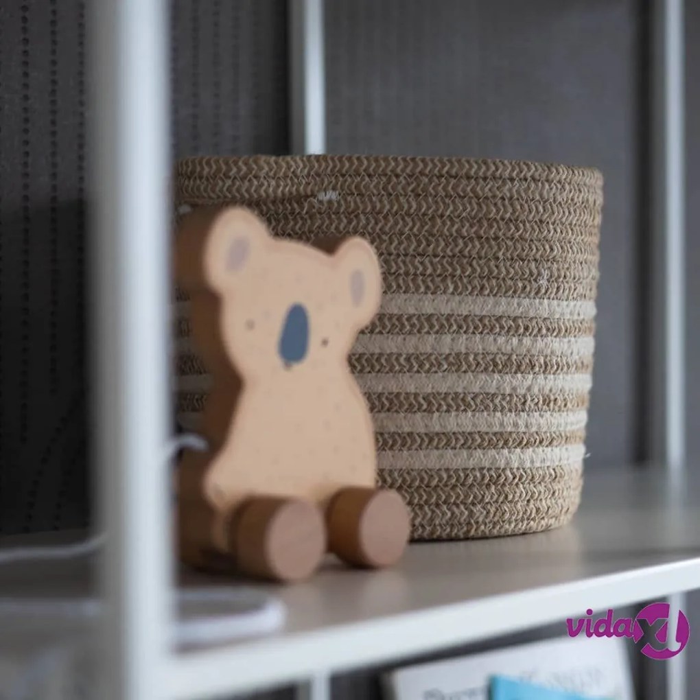 KidsDepot Set di Cesti 2 pz Eran Corda di Cotone Beige