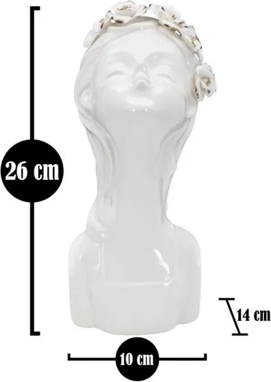 Vaso Young Lady Roses Cm 10X14X26