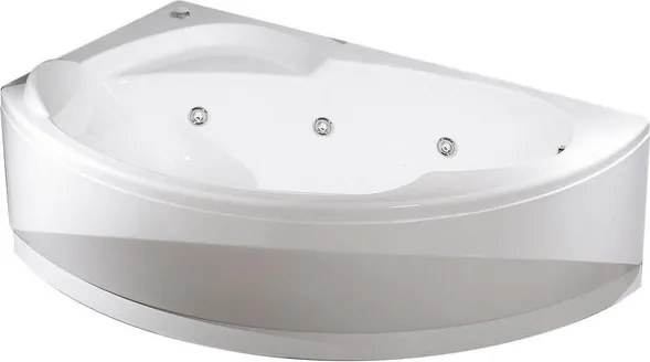 Vasca idromassaggio SAMOA bianco 165 x 85 cm sx 5 bocchette jets orientabili