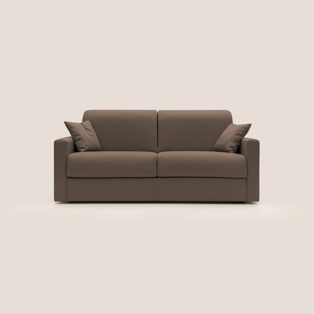 Chris Divano letto matrimoniale in tessuto impermeabile T13 marrone