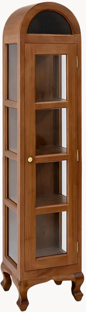 Vetrina in legno di mogano fatta a mano Newport