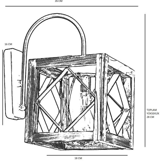 Applique ZIKZAK 1xE27/60W/230V