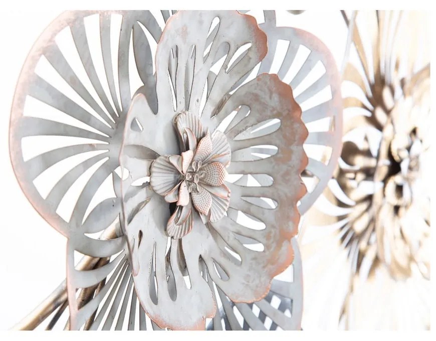 Decorazione da appendere in metallo con motivo floreale Mauro Ferretti -B-, 118 x 58 cm Campur - Mauro Ferretti