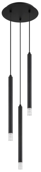 Globo 15629-3 - Lampadario a sospensione con filo BLAKE 3xG9/4W/230V diametro 24 cm nero