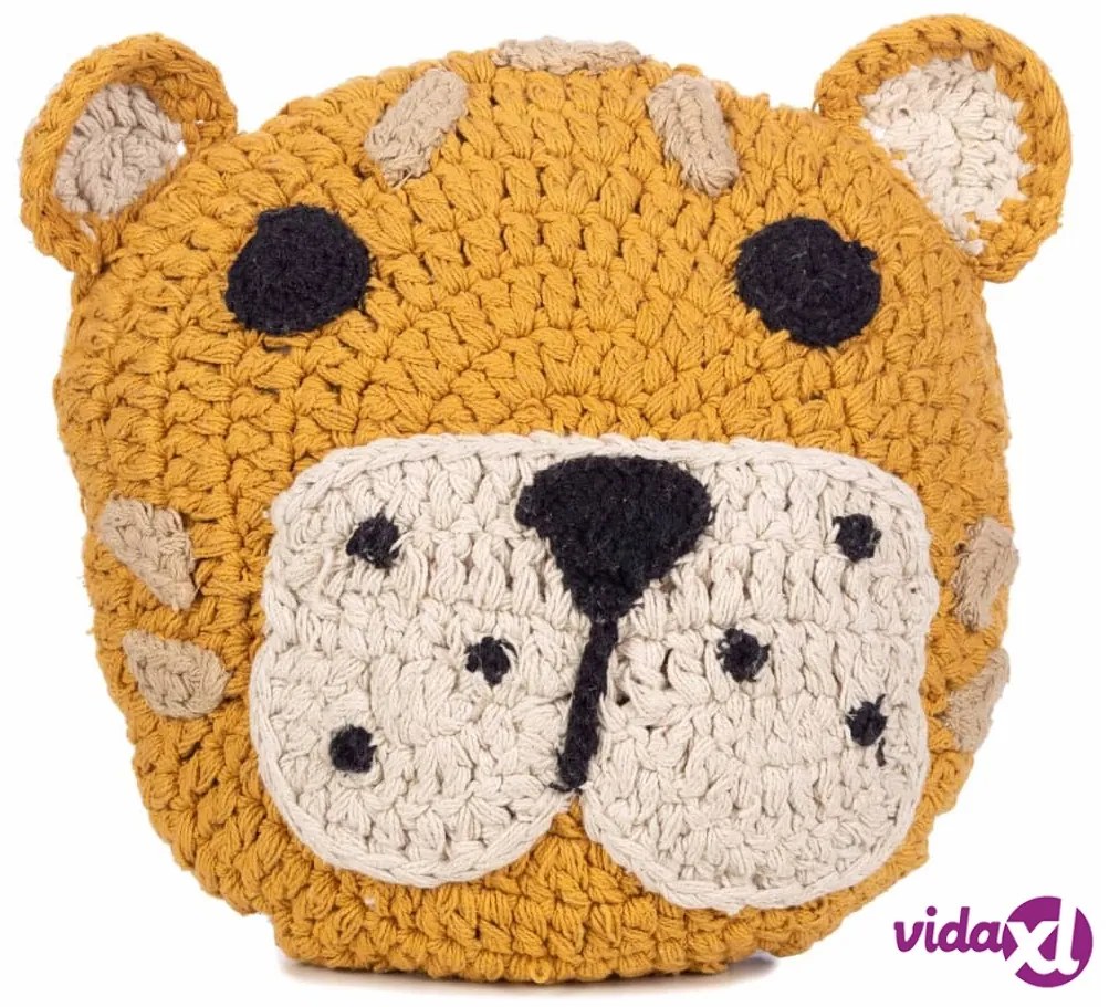 KidsDepot Cuscino per Bambini Leopard 38 cm in Cotone