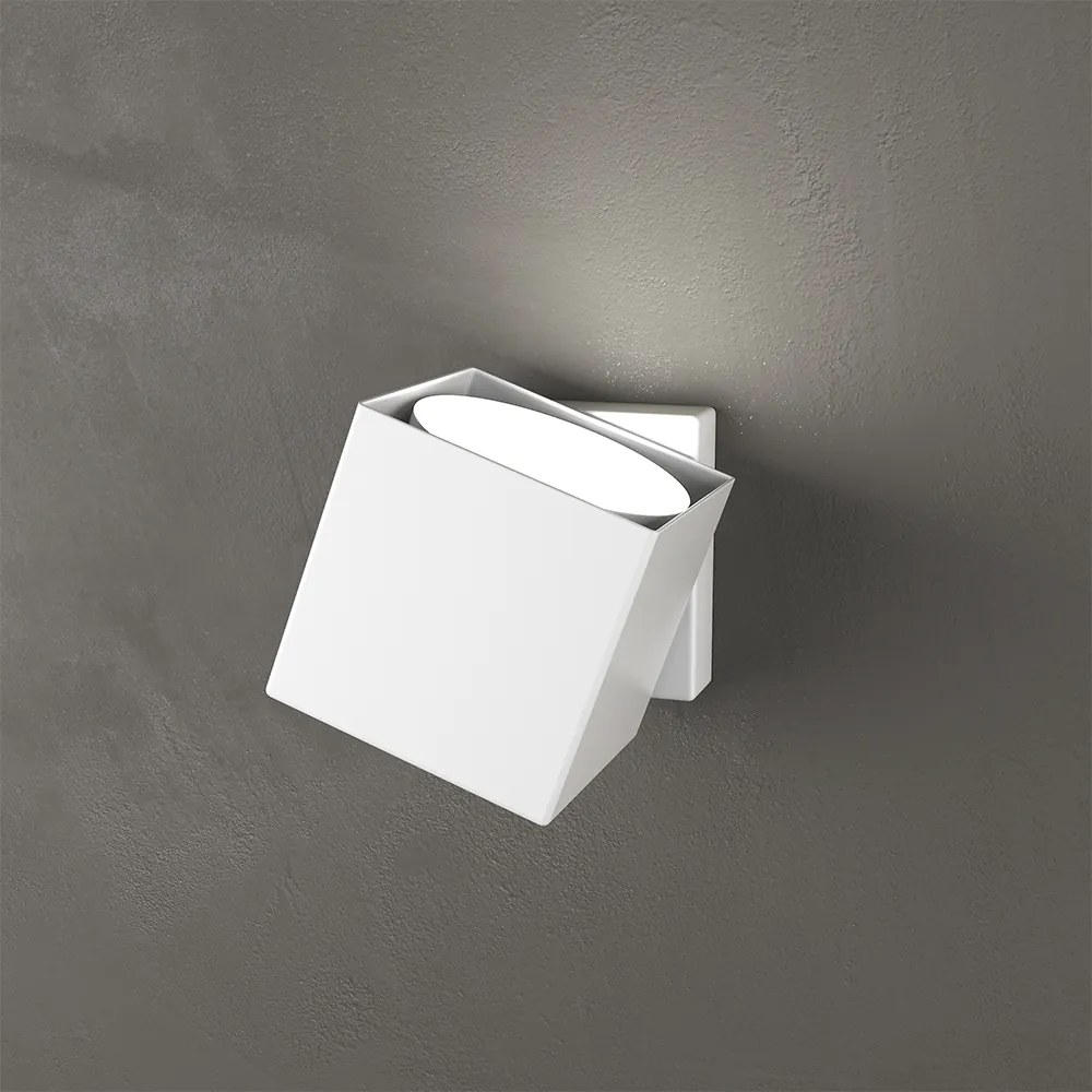 Applique Moderna Rotation Metallo Bianco 1 Luce Gx53