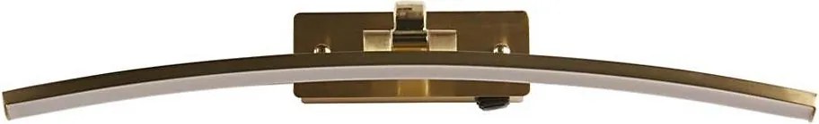 Searchlight 79822-50SB - Lampada per quadri a LED SANTORINI LED/11,03W/230V ottone