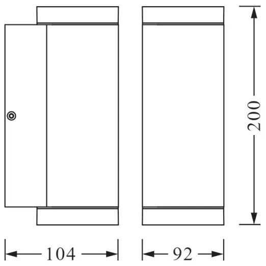 Ledvance - Applique da esterno BEAM 2xGU10/35W/230V IP44