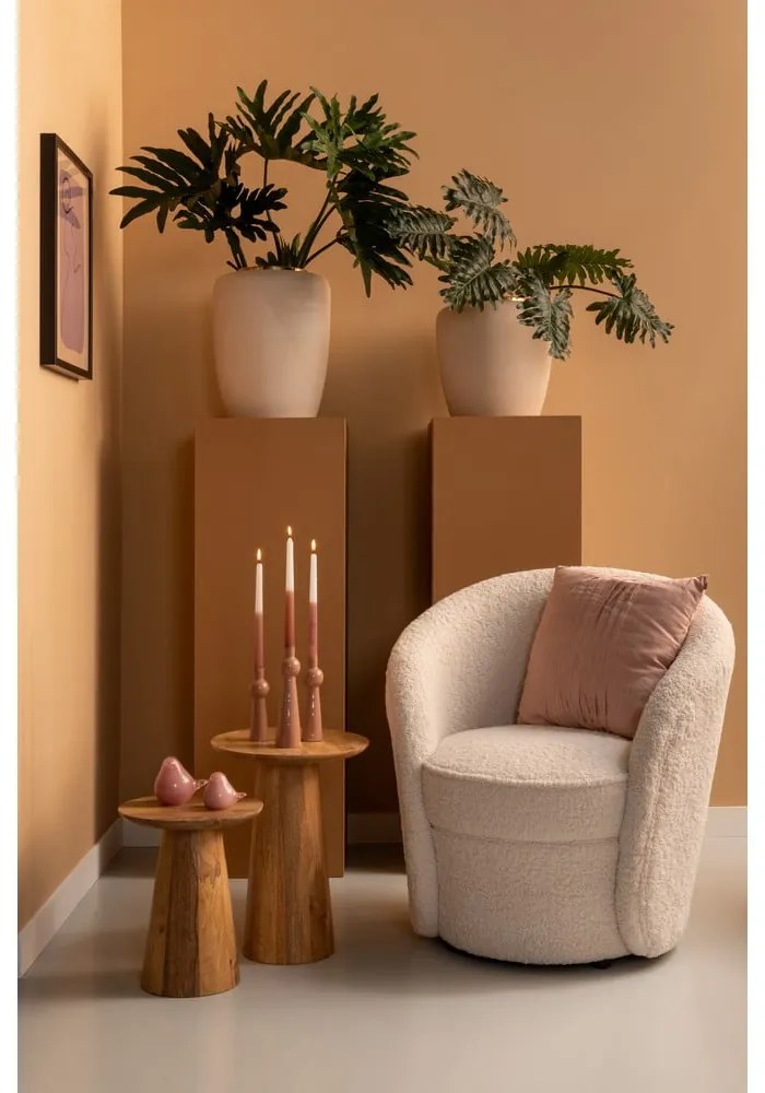 Tavolino rotondo in legno di mango ø 30 cm Force - Leitmotiv