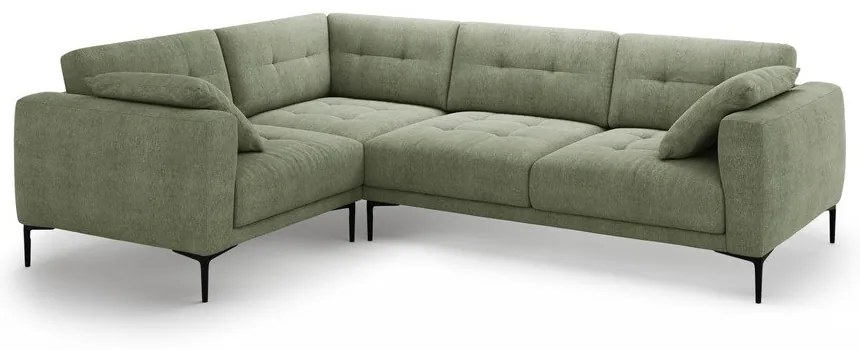 Divano angolare verde (con penisola a sinistra/a L) Bemy – Micadoni