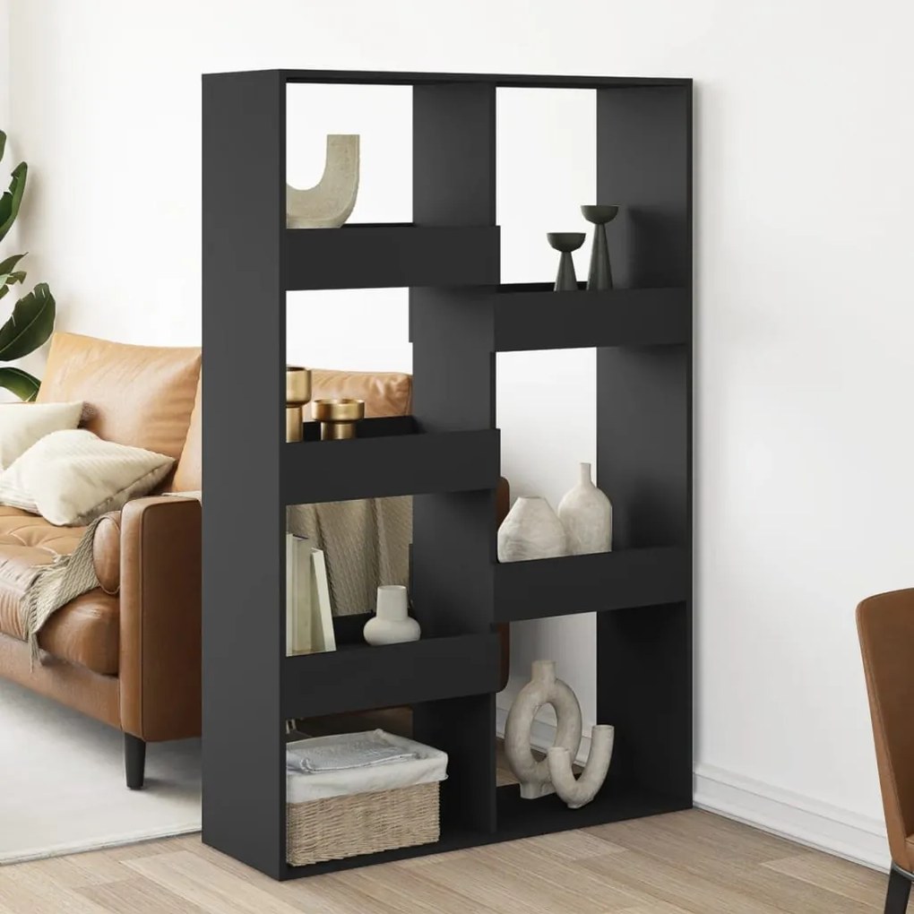 Divisorio Nero 100x33x155,5 Cm İn Truciolato /
