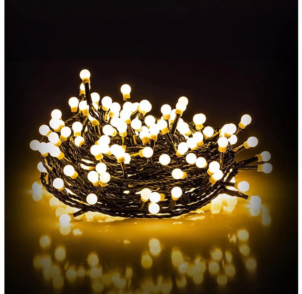 Retlux - Catena di Natale LED esterna 100xLED/8 funzioni 15m IP44 bianco caldo