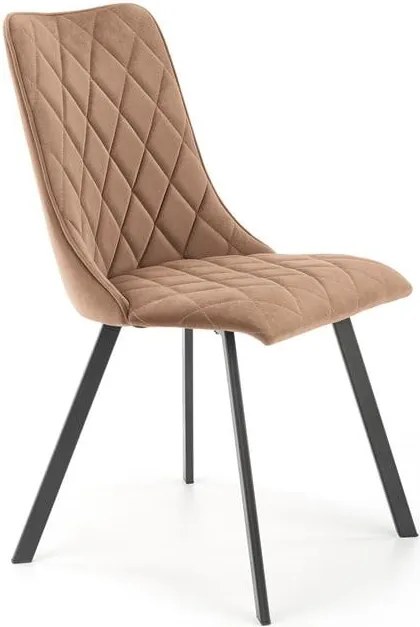 Sedia K450 velluto beige