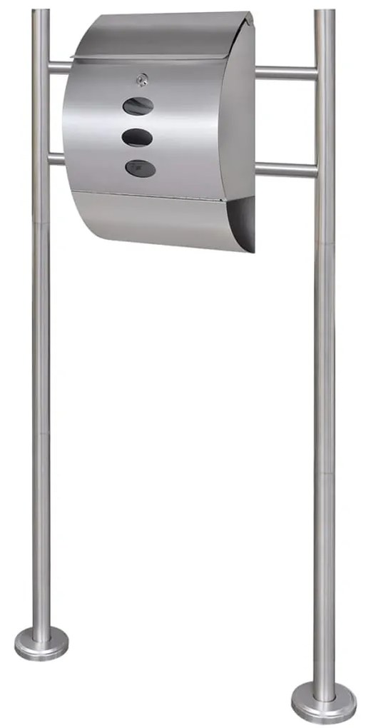 Casetta Della Posta Con Supporto İn Acciaio Inox /
