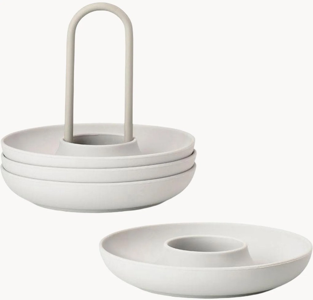 Portauova con supporto Singles, set da 5