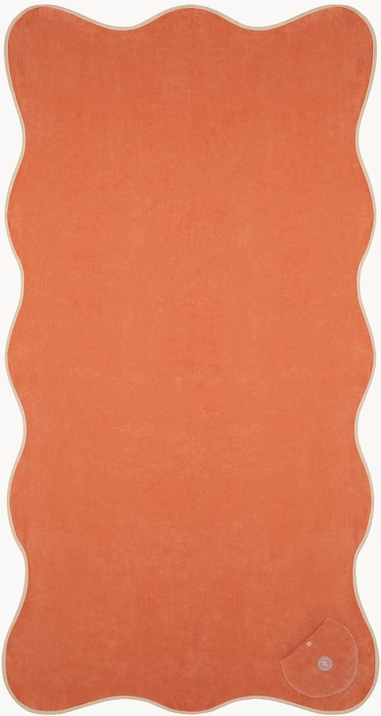 Telo mare in cotone Wavy