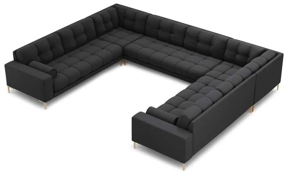 Divano angolare a U grigio scuro Bali - Cosmopolitan Design