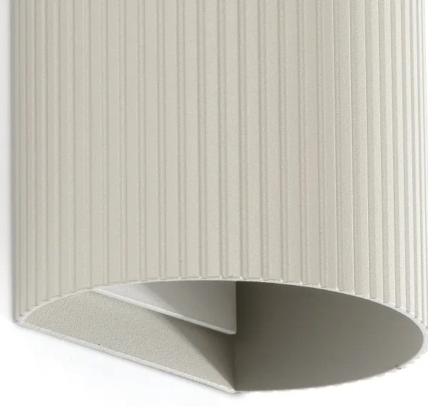 FARO 40544 - Applique SOLE 2xGU10/8W/230V grigio ondulato arrotondato