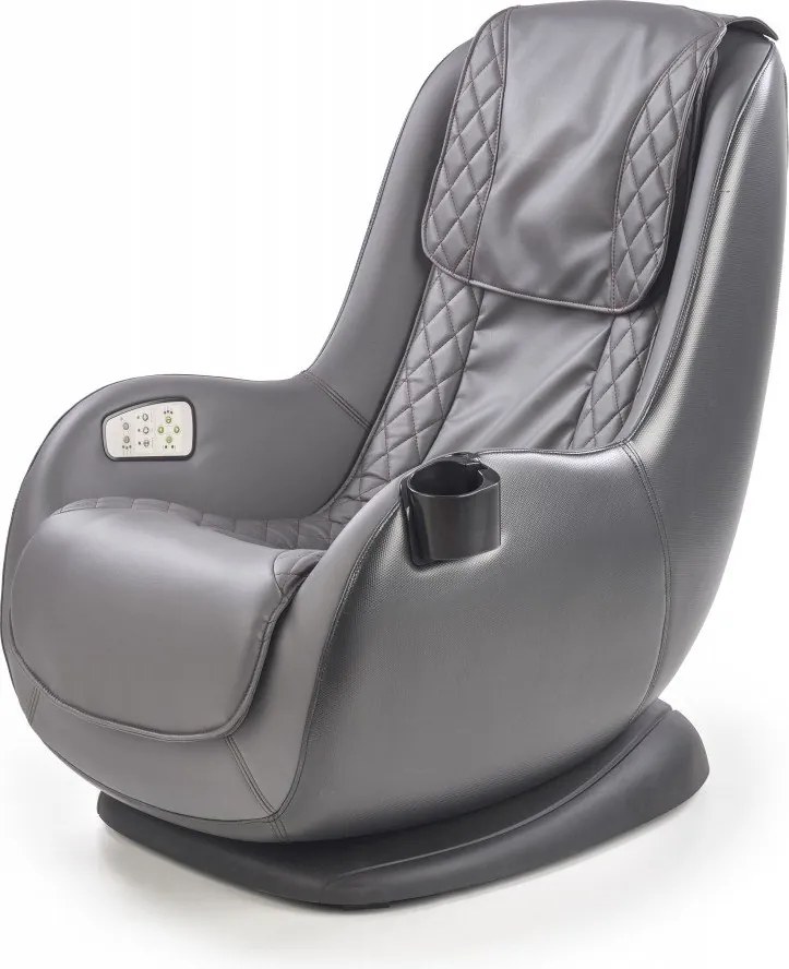 Poltrona Dopio con funzione massaggio in grigio - H94 cm