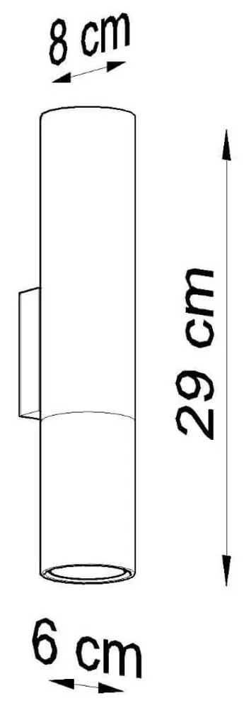 Applique da Parete GU10 in Acciaio LOOPEZ