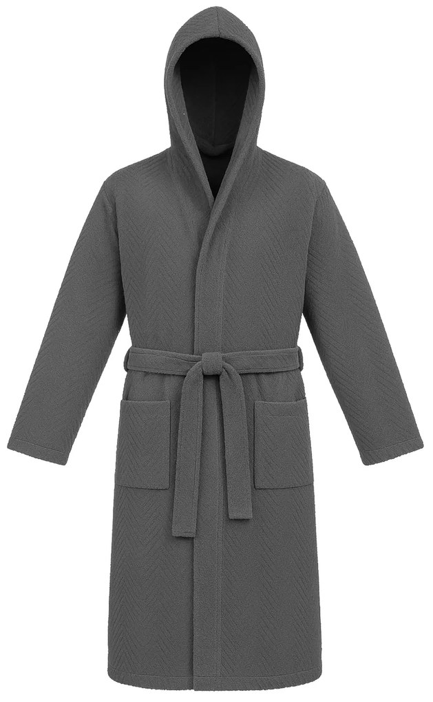 Accappatoio grigio taglia L/XL Chevron