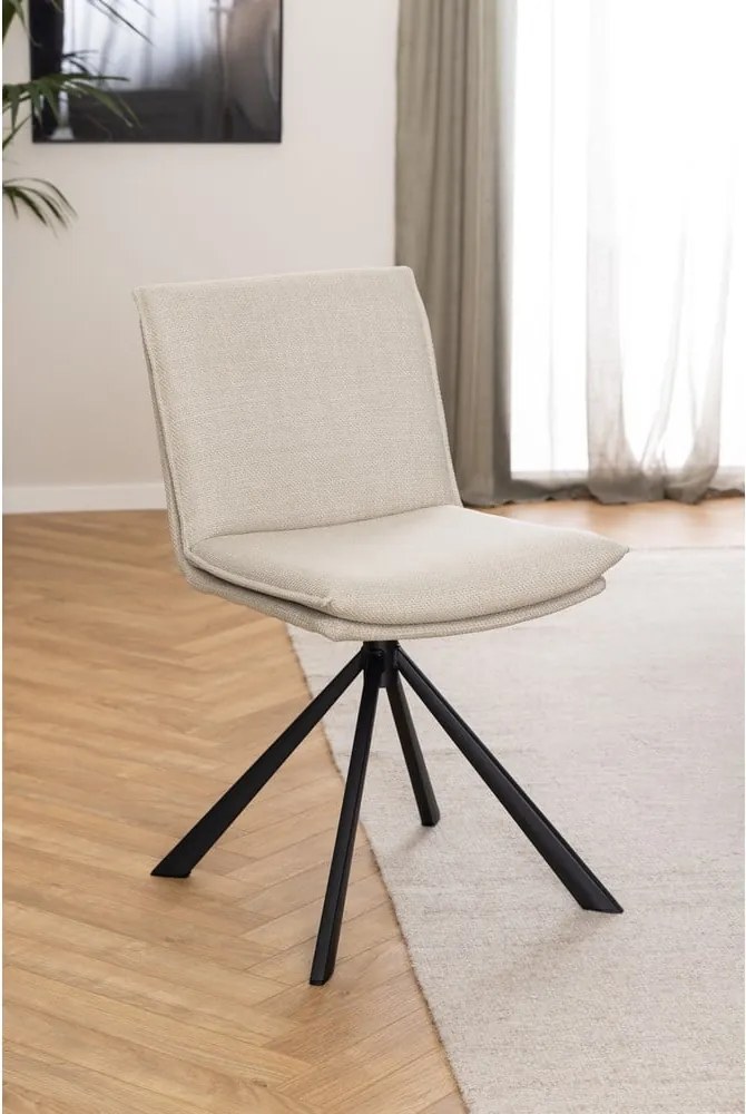 Sedia da pranzo crema Flynn - Actona