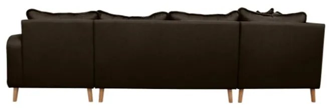 Divano angolare nero (angolo destro) Beata - Ropez