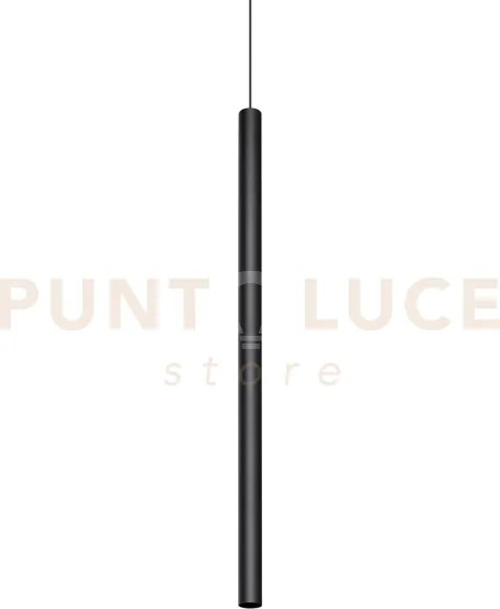 Look round sospensione 1 luce attacco gu10 nero d.4x10cm