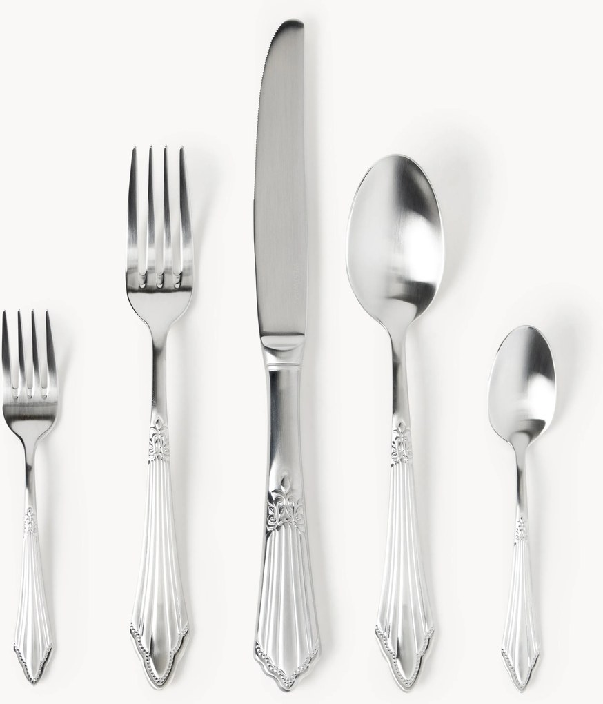 Set di posate spazzolate opache Val, varie misure