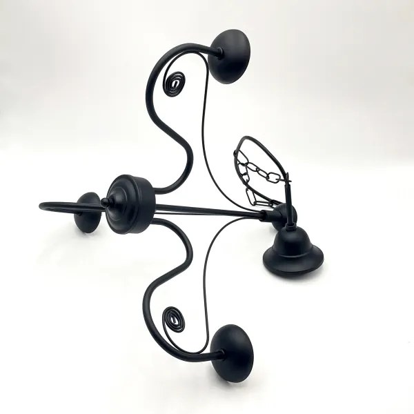 Brilagi - LED Lampadario a sospensione con catena COTTAGE 3xG9/40W/230V nero/bianco