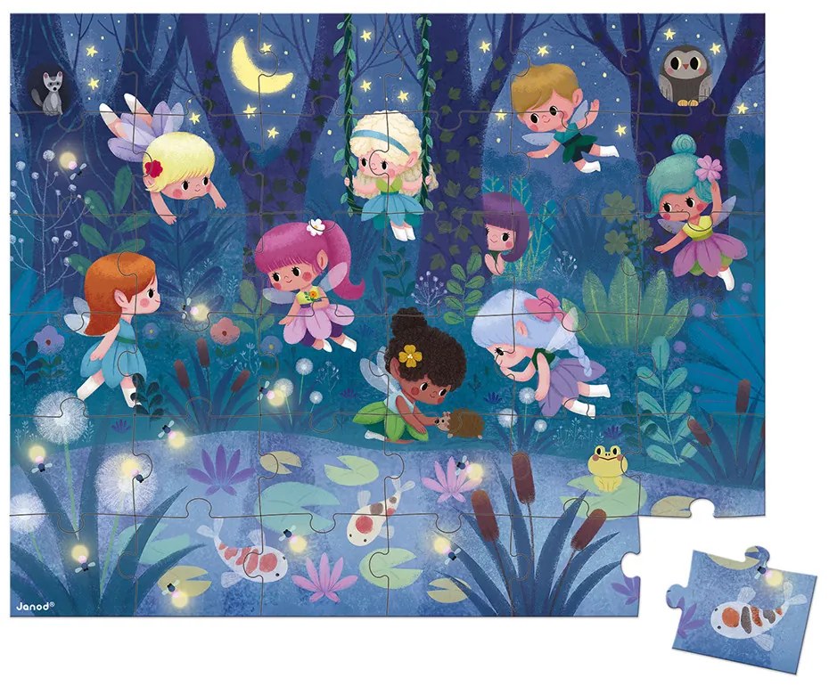 Puzzle - Fatine e Ninfee - 36 pezzi