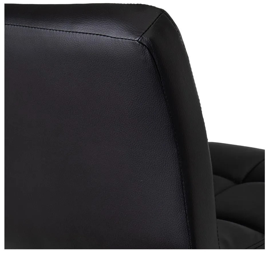 Sgabelli da bar neri ad altezza regolabile in similpelle in set di 2 (altezza seduta 93 cm) - Casa Selección