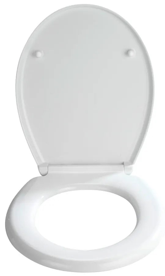 Sedile per wc bianco con chiusura facilitata , 44,5 x 37 cm Bilbao - Wenko