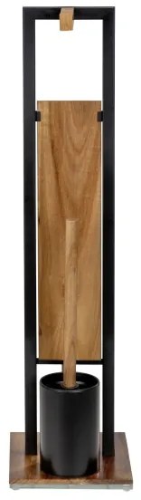 WENKO 25784100 - Set WC RIVALTA 18x70 cm marrone/nero