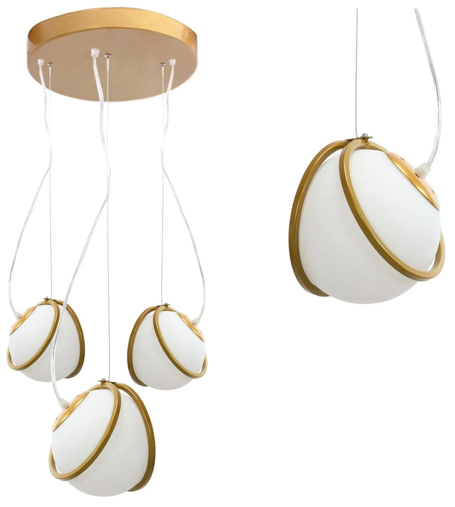 Lampada APP1090-3 CP GOLD WHITE