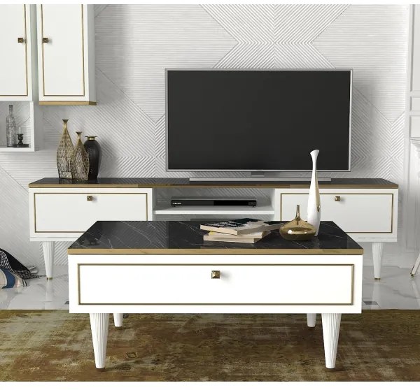 Tavolino RAVENNA 60x90 cm bianco